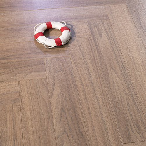 Composite Laminate Floor with New Color Herringbone Pattern V-Groove Moisture-Proof
